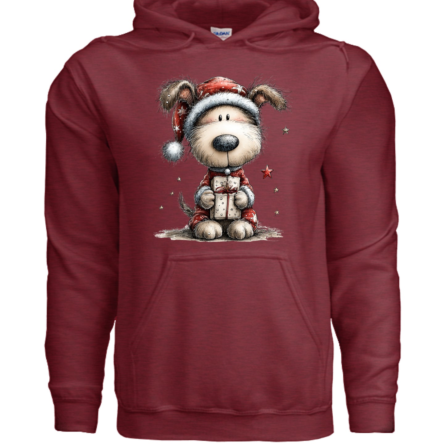 Whimsy Pup Christmas - Dog Lover Holiday Hoodie Gift - Purrfect Pet Haven