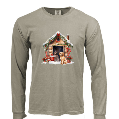 Comfort Colors Dog House Long Sleeve Shirt - Unisex Cotton - Purrfect Pet Haven