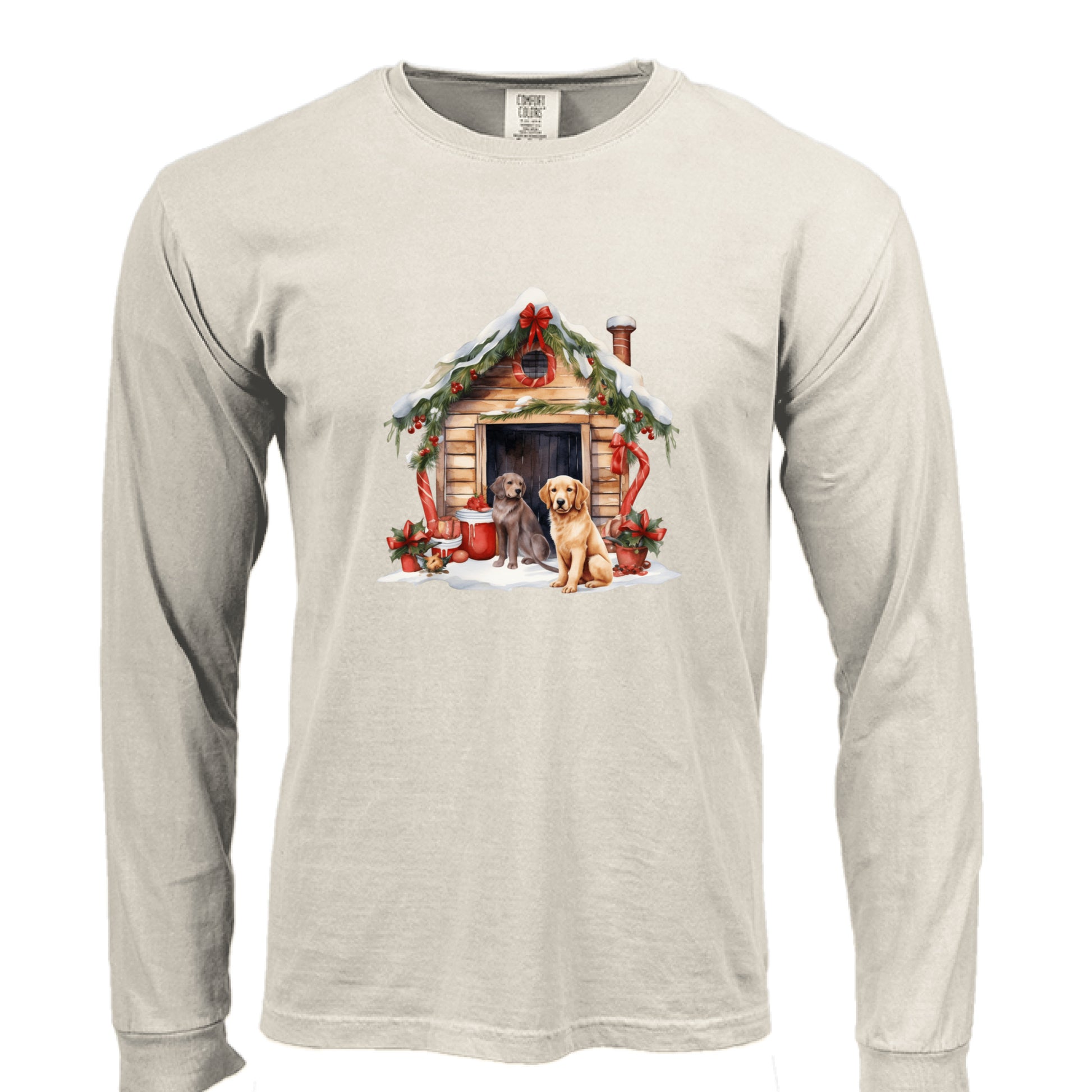 Comfort Colors Dog House Long Sleeve Shirt - Unisex Cotton - Purrfect Pet Haven