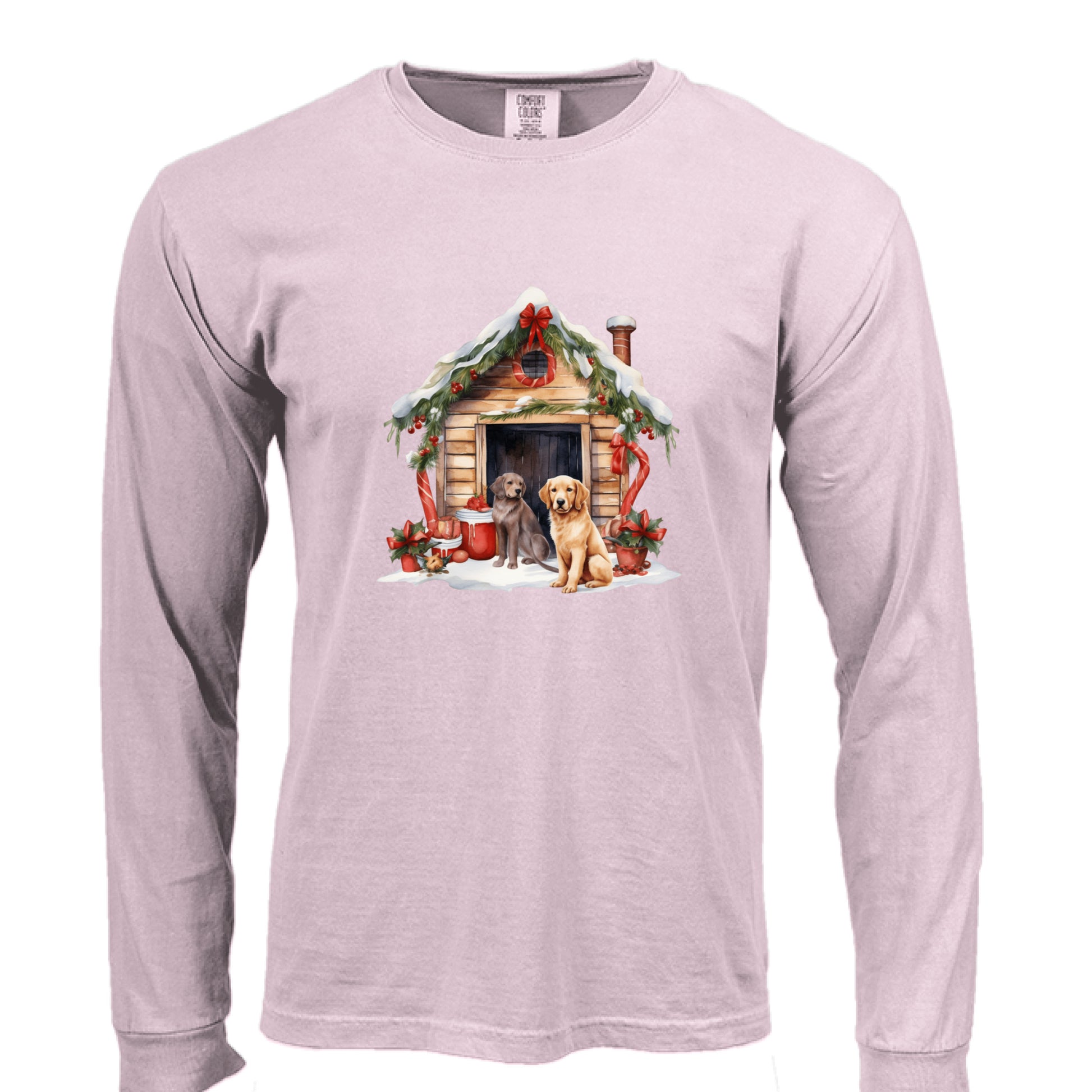 Comfort Colors Dog House Long Sleeve Shirt - Unisex Cotton - Purrfect Pet Haven