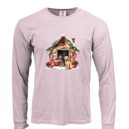 Comfort Colors Dog House Long Sleeve Shirt - Unisex Cotton - Purrfect Pet Haven