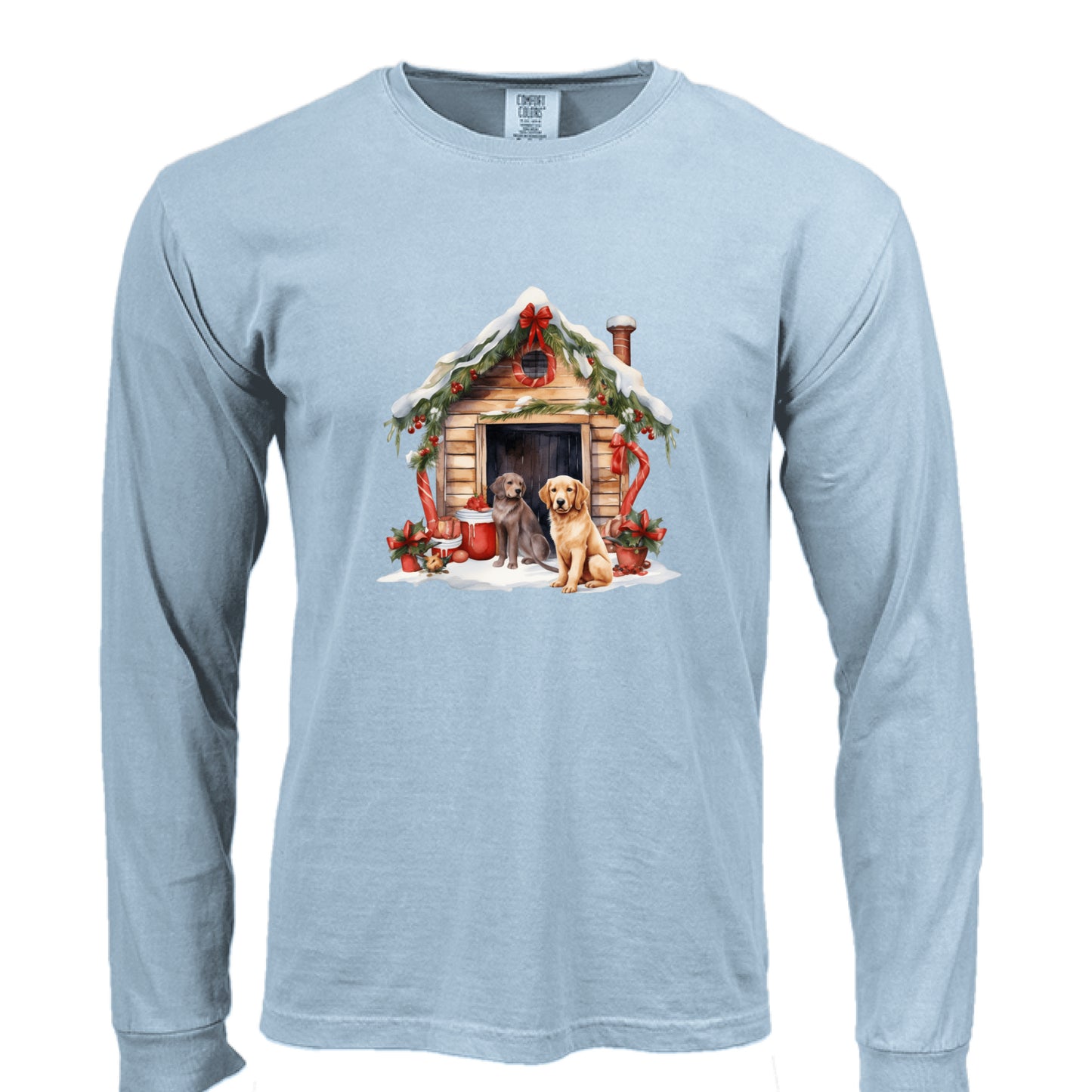 Comfort Colors Dog House Long Sleeve Shirt - Unisex Cotton - Purrfect Pet Haven