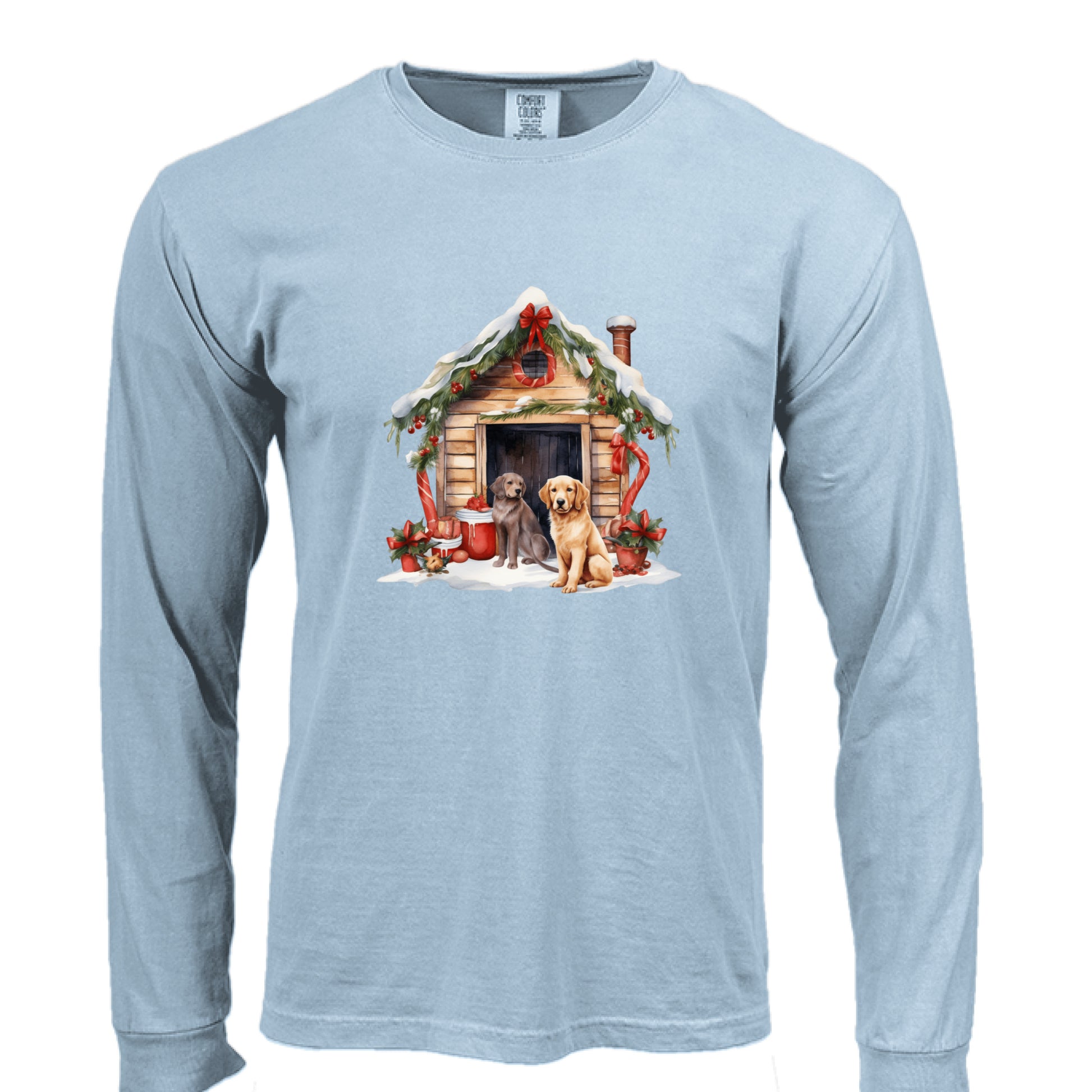 Comfort Colors Dog House Long Sleeve Shirt - Unisex Cotton - Purrfect Pet Haven