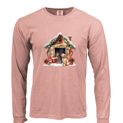 Comfort Colors Dog House Long Sleeve Shirt - Unisex Cotton - Purrfect Pet Haven