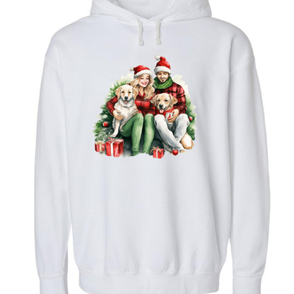 Comfort Colors Christmas Dog Hoodie - Unisex Cozy Sweatshirt - Purrfect Pet Haven