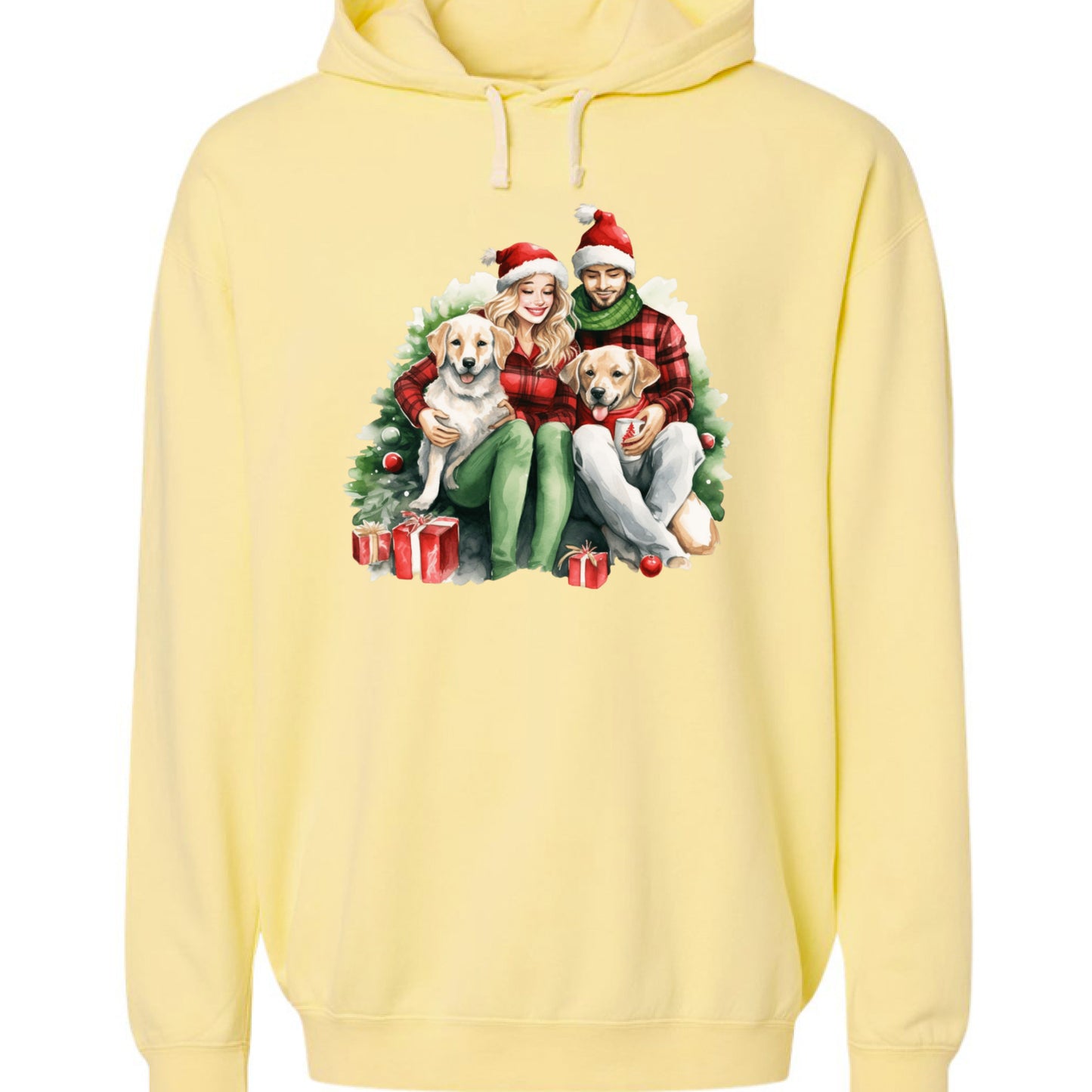 Comfort Colors Christmas Dog Hoodie - Unisex Cozy Sweatshirt - Purrfect Pet Haven