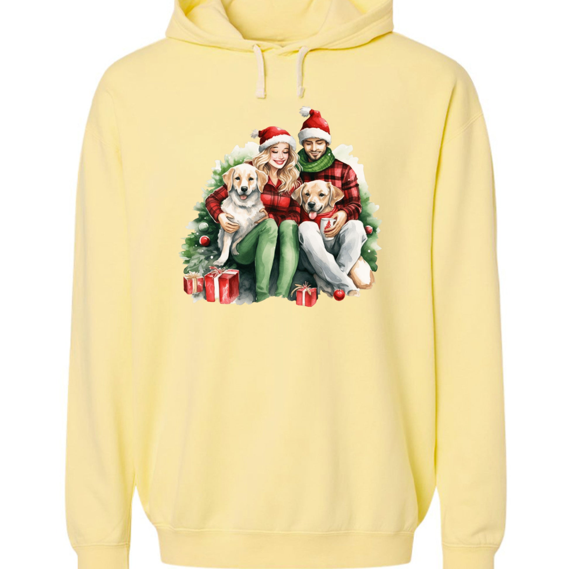 Comfort Colors Christmas Dog Hoodie - Unisex Cozy Sweatshirt - Purrfect Pet Haven