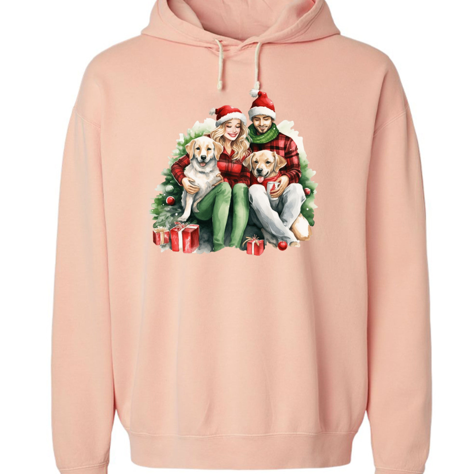 Comfort Colors Christmas Dog Hoodie - Unisex Cozy Sweatshirt - Purrfect Pet Haven