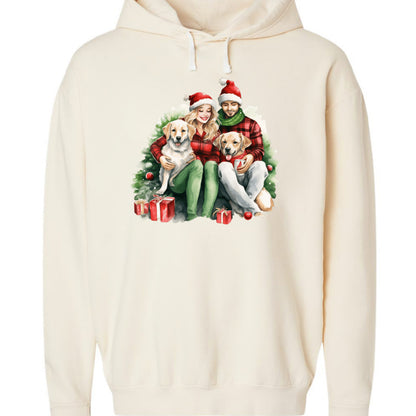Comfort Colors Christmas Dog Hoodie - Unisex Cozy Sweatshirt - Purrfect Pet Haven