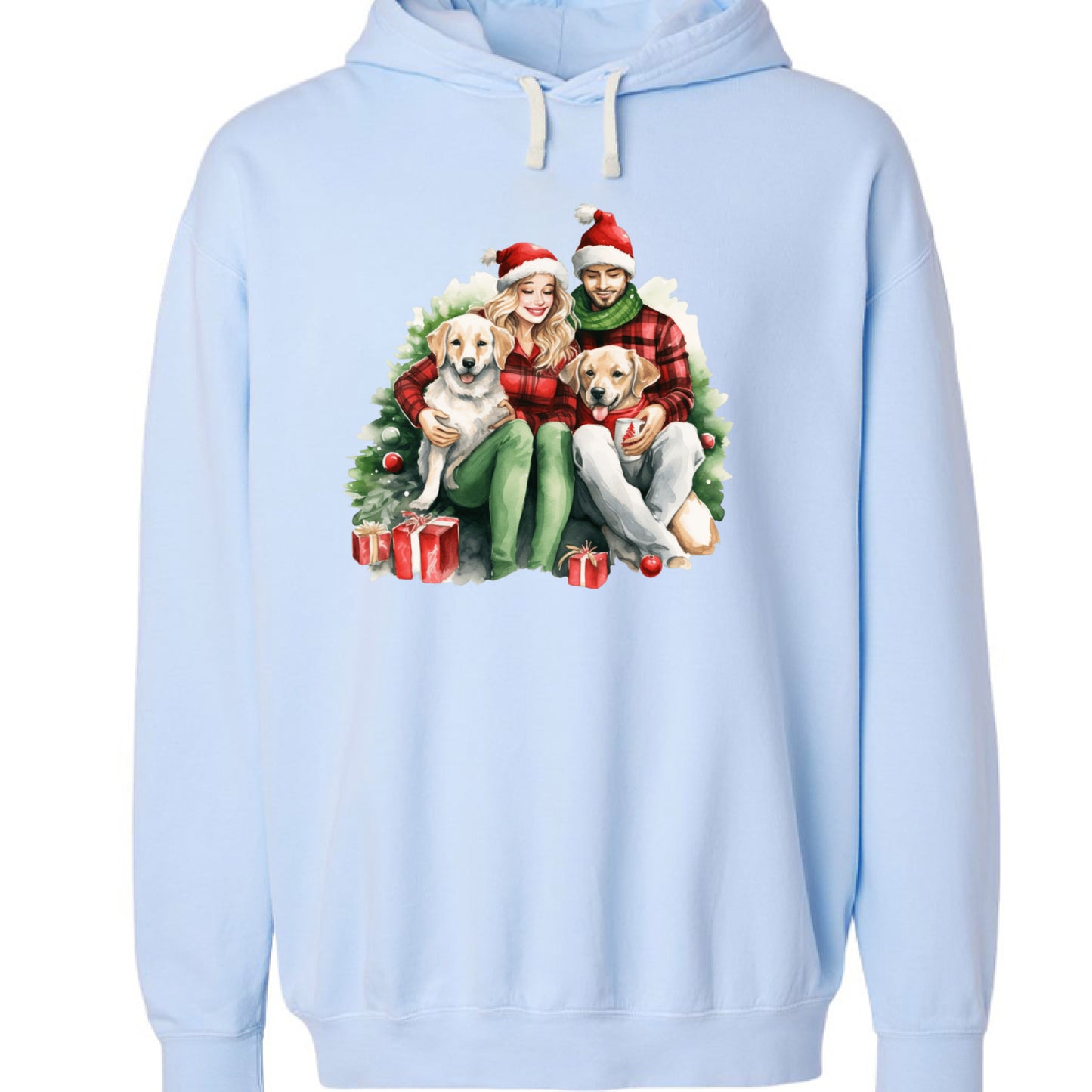 Comfort Colors Christmas Dog Hoodie - Unisex Cozy Sweatshirt - Purrfect Pet Haven