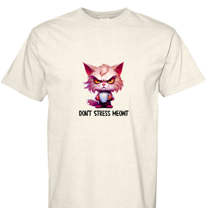 Cat T-Shirt - Stress Meowt Comfort Colors Tee - Purrfect Pet Haven