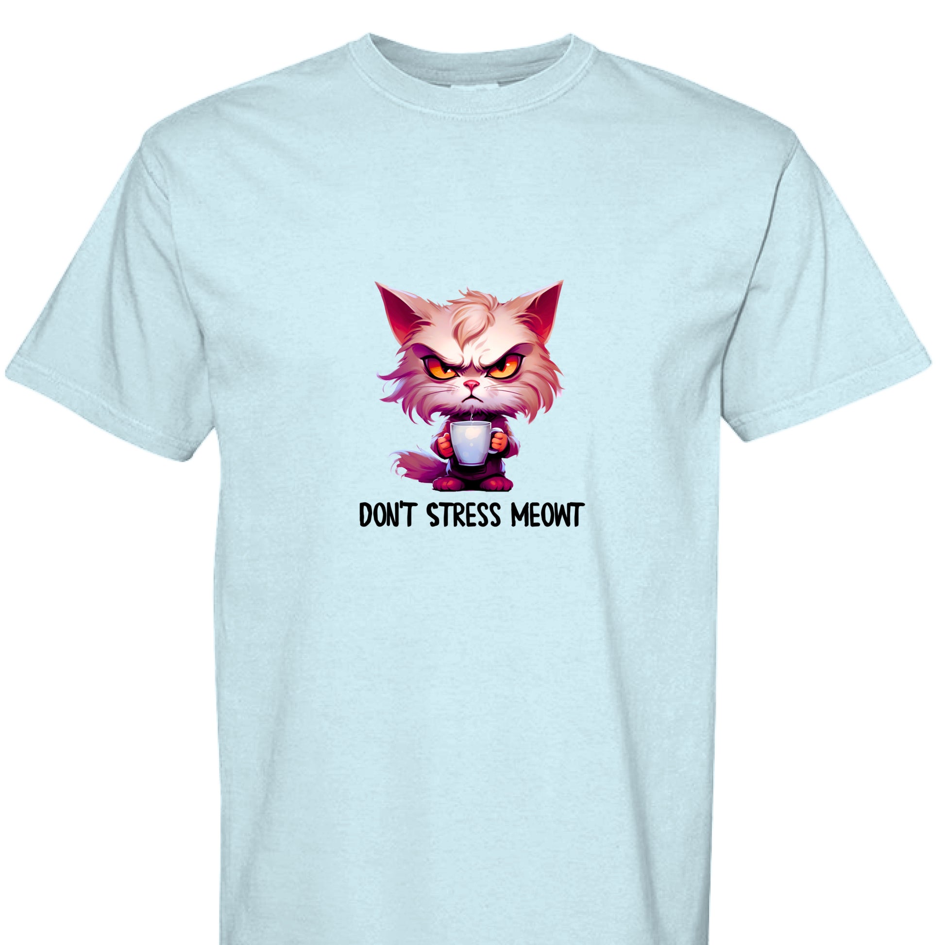 Cat T-Shirt - Stress Meowt Comfort Colors Tee - Purrfect Pet Haven