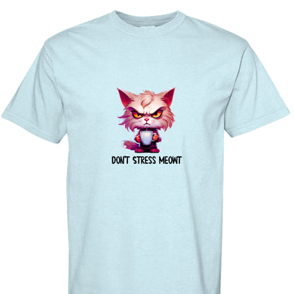 Cat T-Shirt - Stress Meowt Comfort Colors Tee - Purrfect Pet Haven
