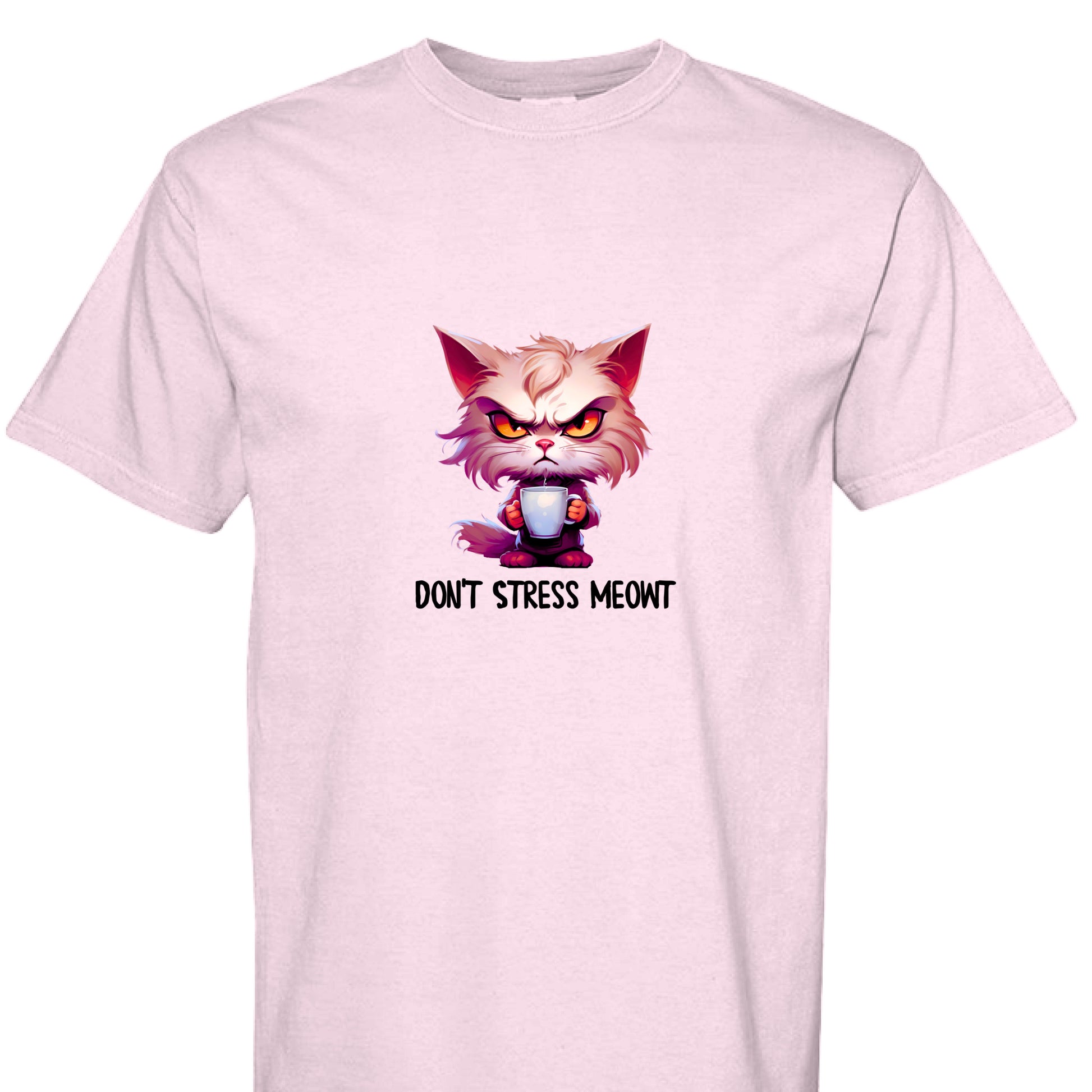 Cat T-Shirt - Stress Meowt Comfort Colors Tee - Purrfect Pet Haven