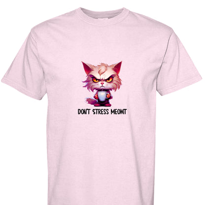 Cat T-Shirt - Stress Meowt Comfort Colors Tee - Purrfect Pet Haven