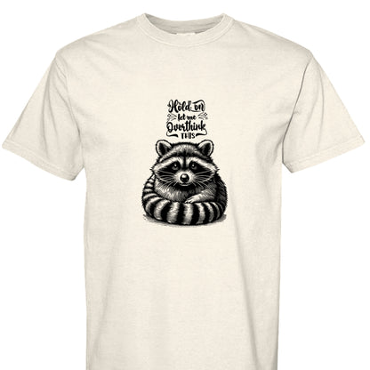 Funny T-Shirt - Overthinking Racoon Comfort Colors Tee - Purrfect Pet Haven