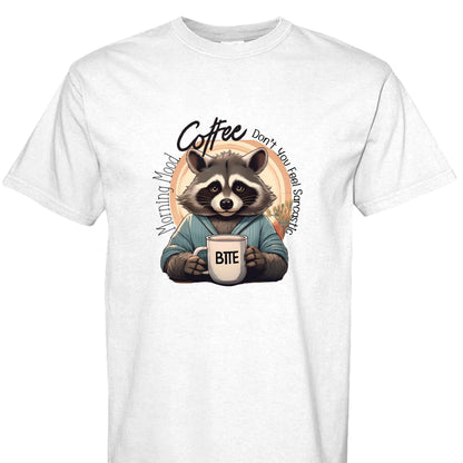 Comfort Colors T-Shirt - Raccoon Morning Coffee