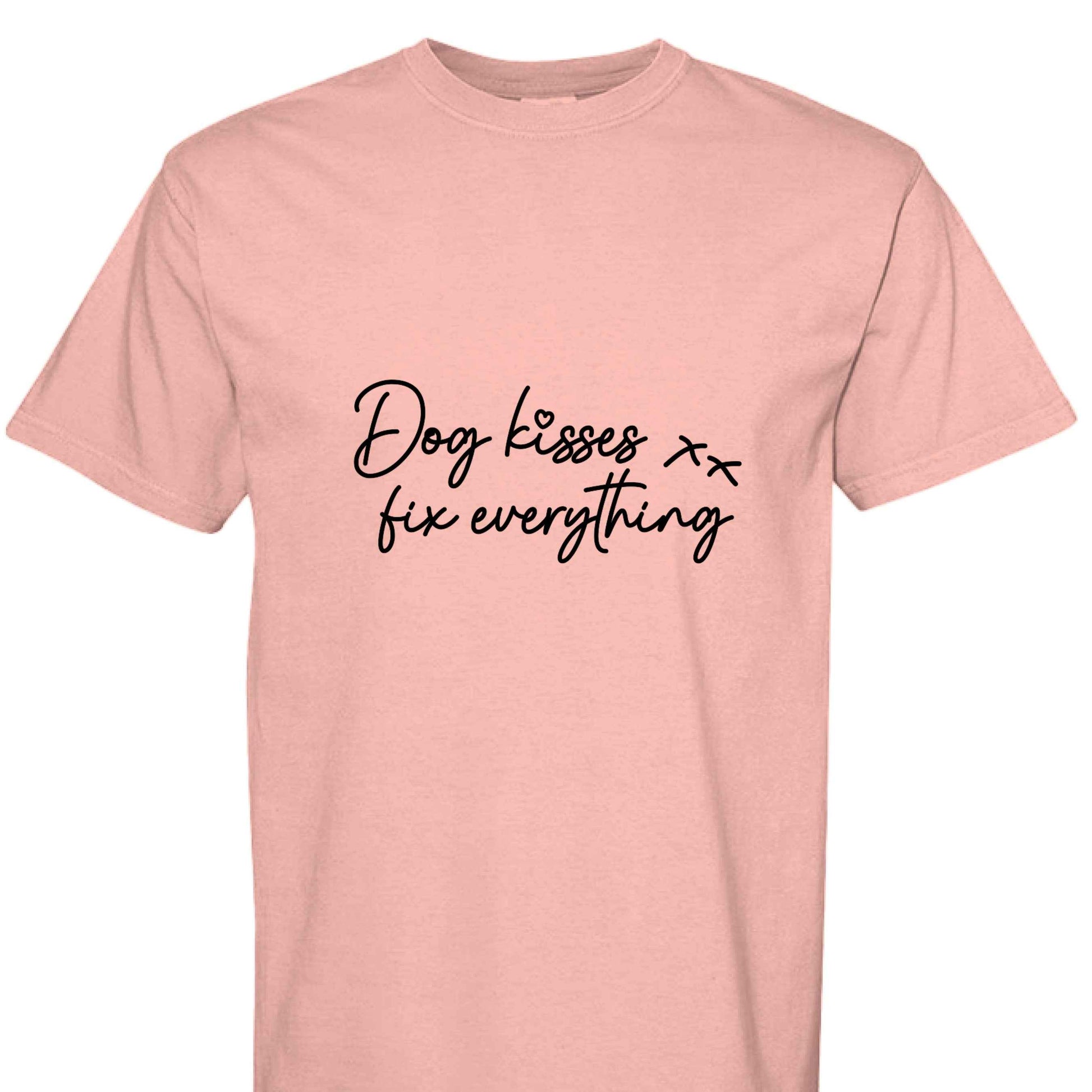 Comfort Colors T-Shirt - Dog Kisses Fix Everything