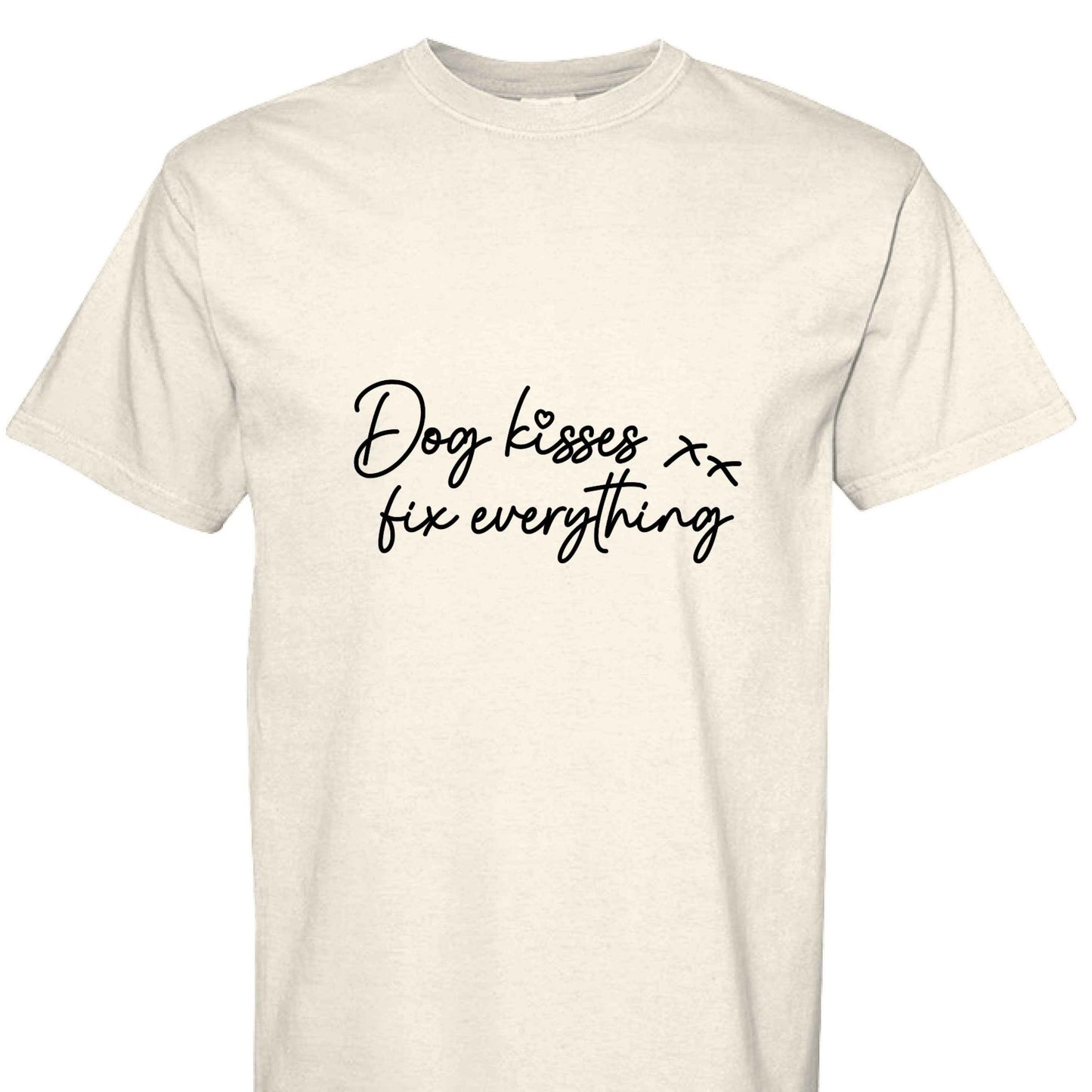 Comfort Colors T-Shirt - Dog Kisses Fix Everything