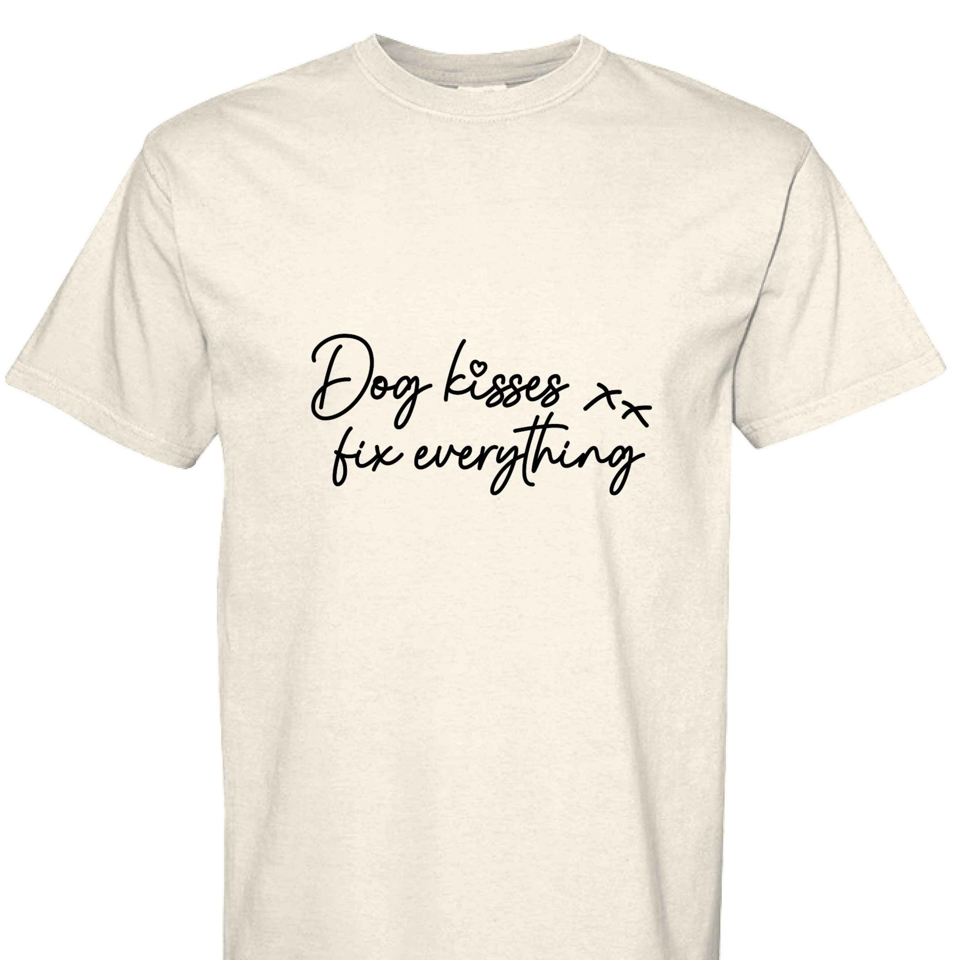 Comfort Colors T-Shirt - Dog Kisses Fix Everything