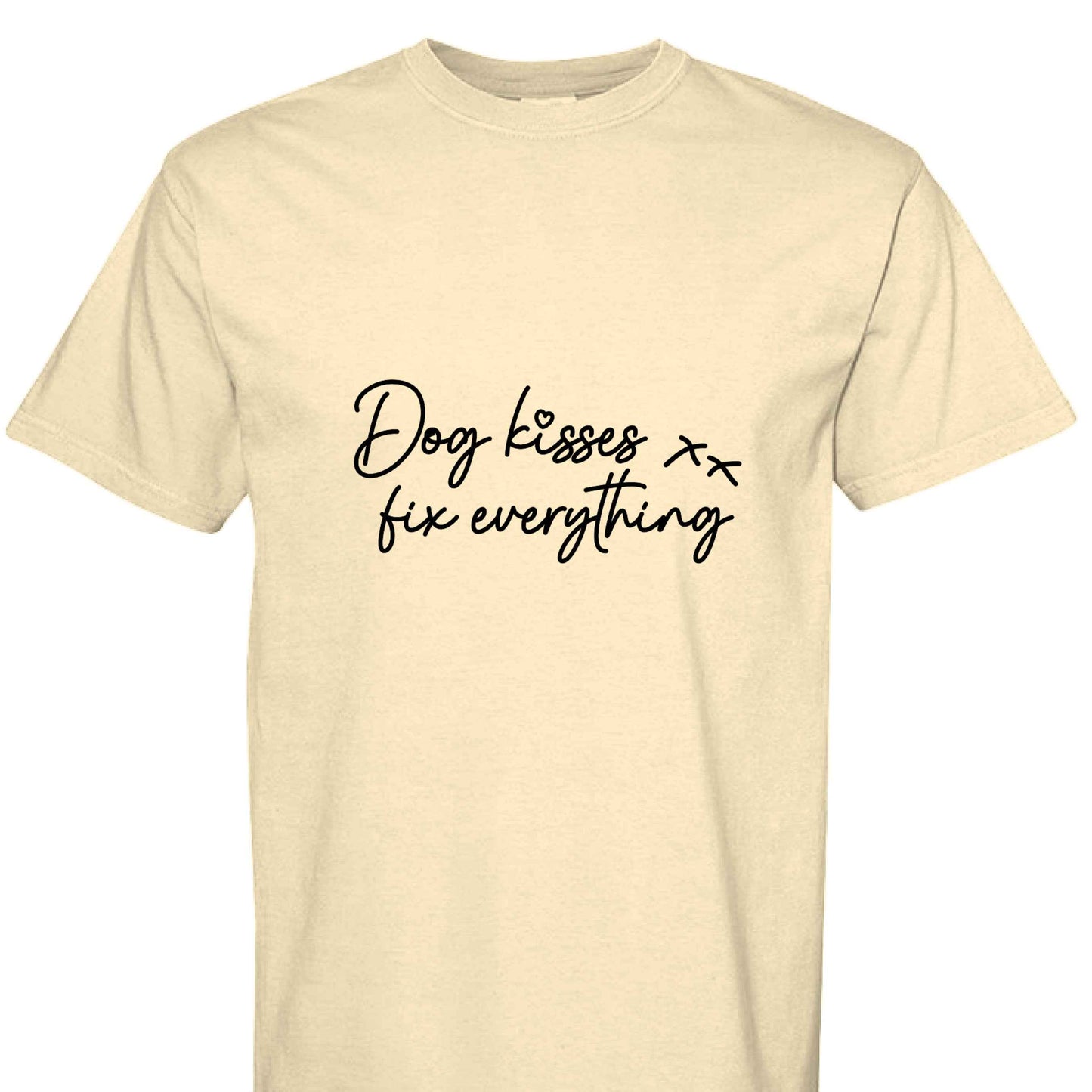 Comfort Colors T-Shirt - Dog Kisses Fix Everything