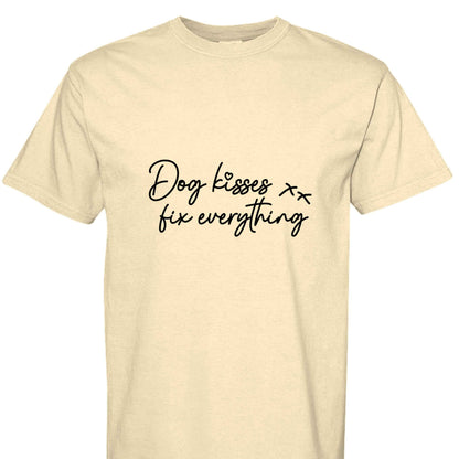Comfort Colors T-Shirt - Dog Kisses Fix Everything
