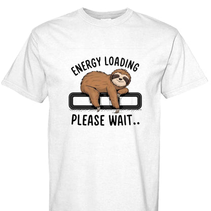 Comfort Colors T-Shirt - Energy Loading Sloth Tee