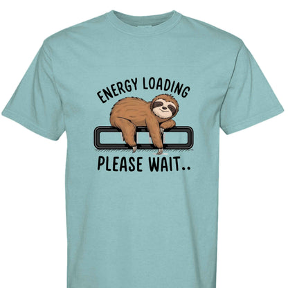 Comfort Colors T-Shirt - Energy Loading Sloth Tee