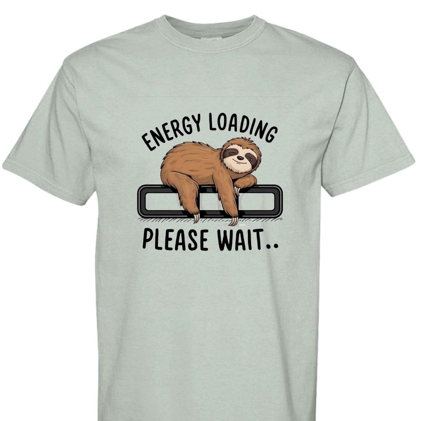 Comfort Colors T-Shirt - Energy Loading Sloth Tee