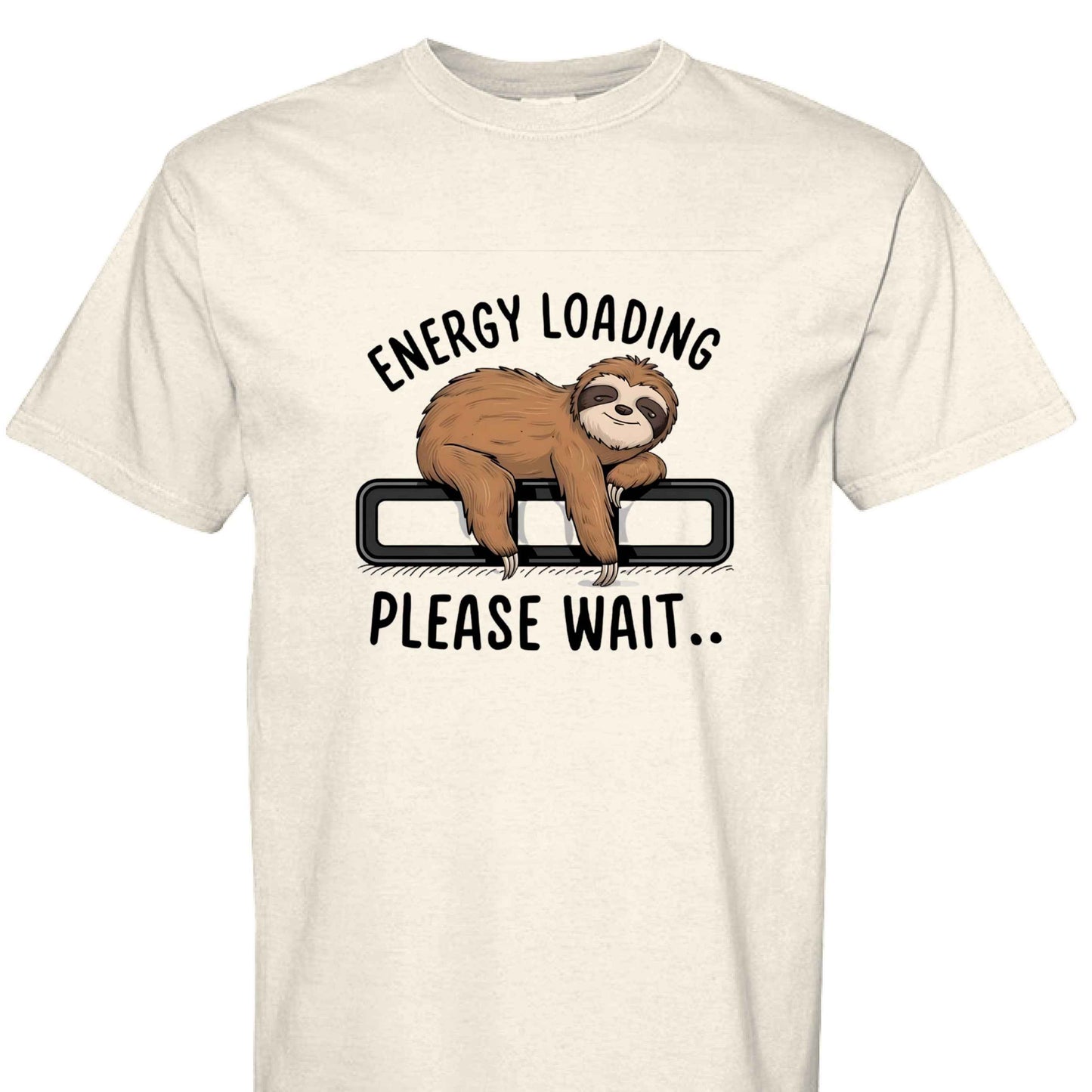 Comfort Colors T-Shirt - Energy Loading Sloth Tee