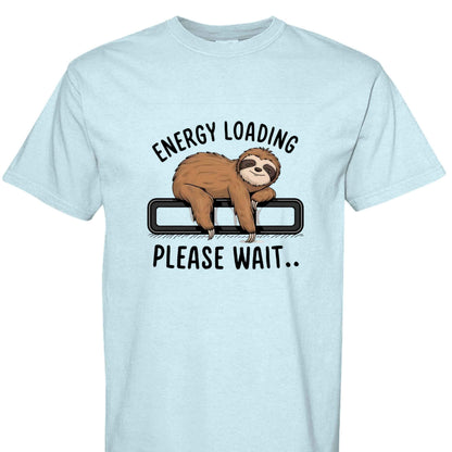 Comfort Colors T-Shirt - Energy Loading Sloth Tee