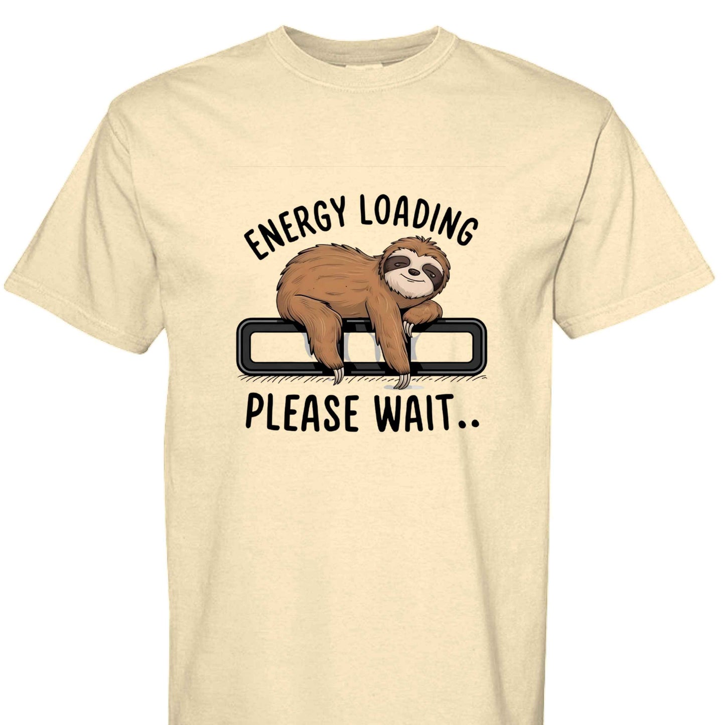Comfort Colors T-Shirt - Energy Loading Sloth Tee