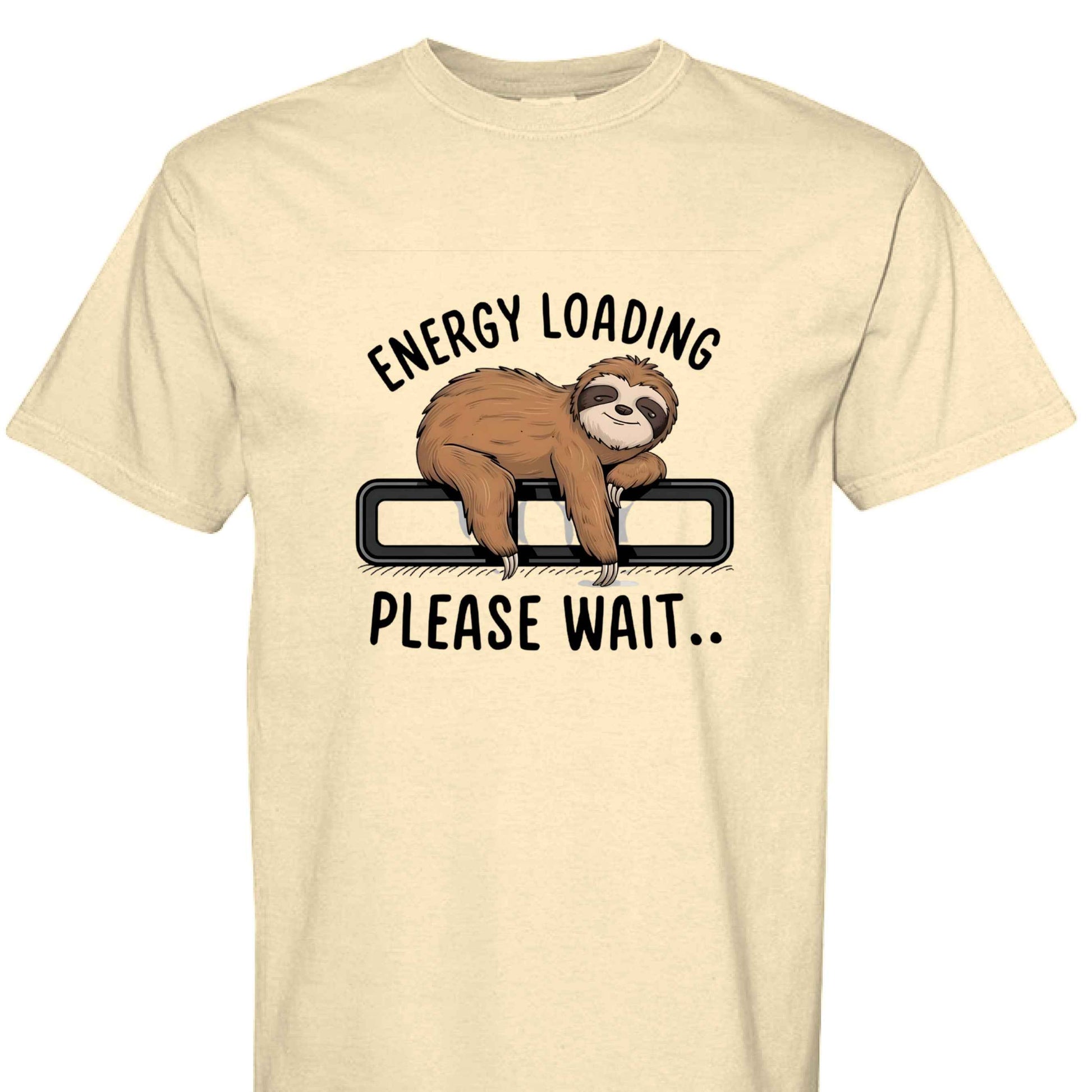 Comfort Colors T-Shirt - Energy Loading Sloth Tee