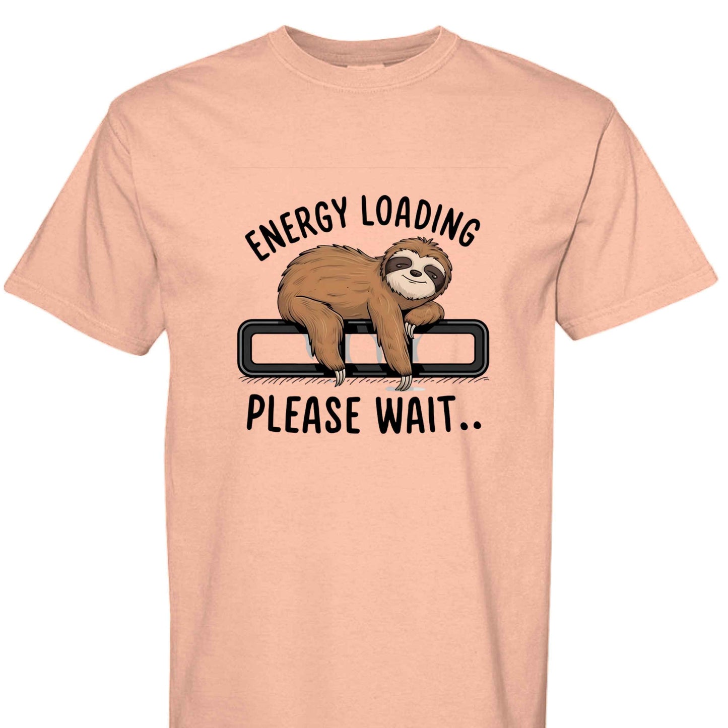 Comfort Colors T-Shirt - Energy Loading Sloth Tee
