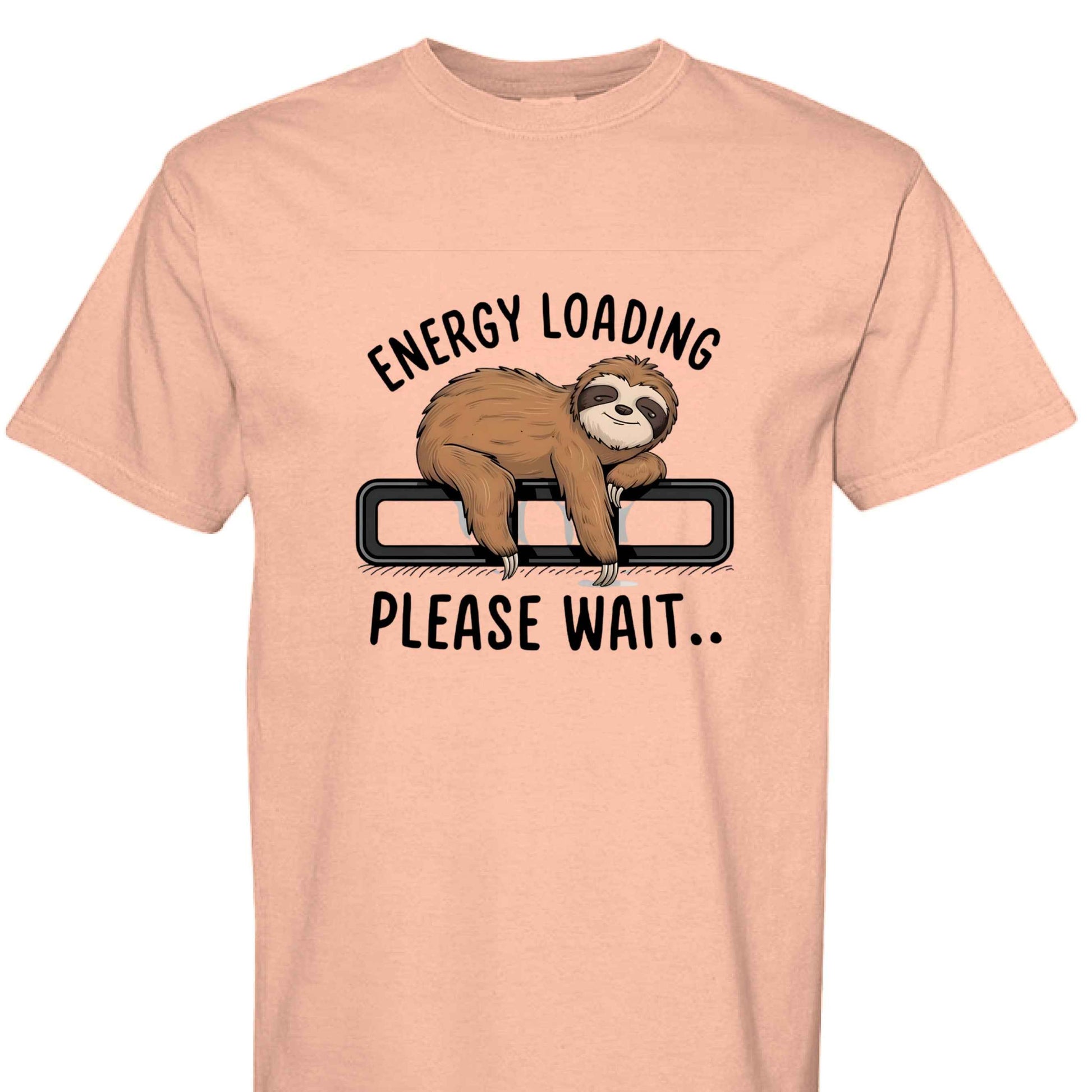 Comfort Colors T-Shirt - Energy Loading Sloth Tee