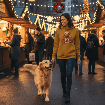 Golden Puppy Hoodie - Cozy Dog Lover Sweatshirt - Purrfect Pet Haven