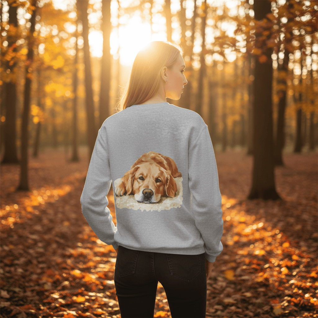 Cozy Golden Retriever Sweatshirt - Naptime Ahead Cloud - Purrfect Pet Haven