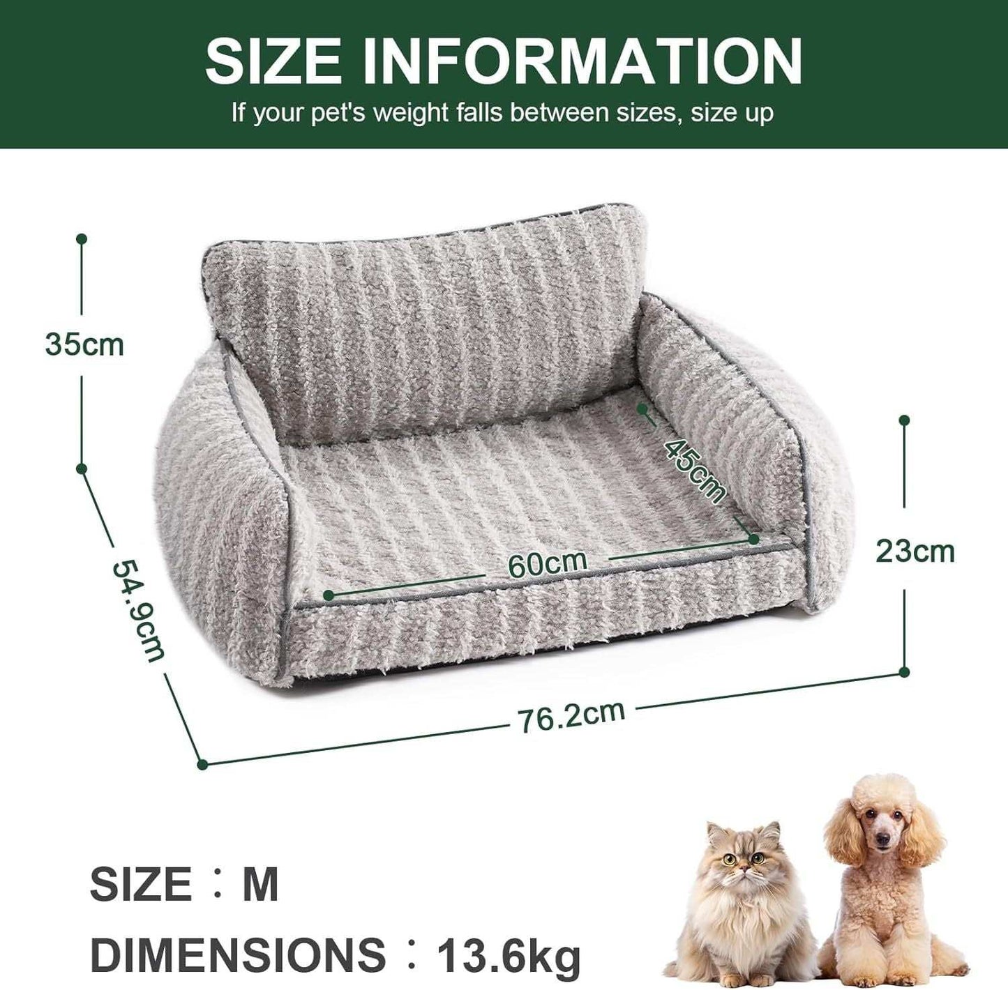 Orthopedic Pet Sofa - Small to Medium Size - Purrfect Pet Haven