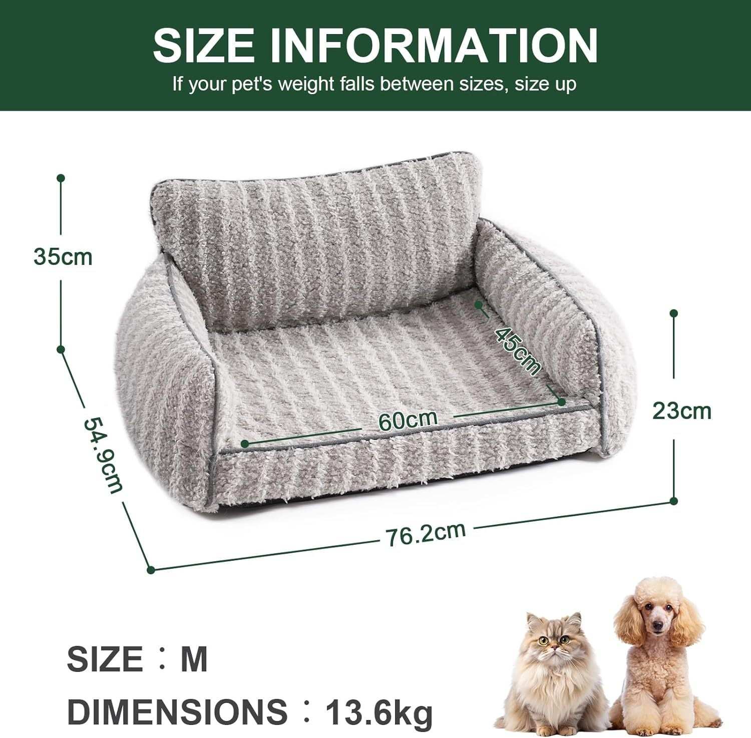 Orthopedic Pet Sofa - Small to Medium Size - Purrfect Pet Haven
