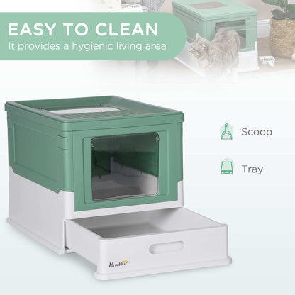 Wefulfil fully enclosed cat litter box - Odor Control - Purrfect Pet Haven