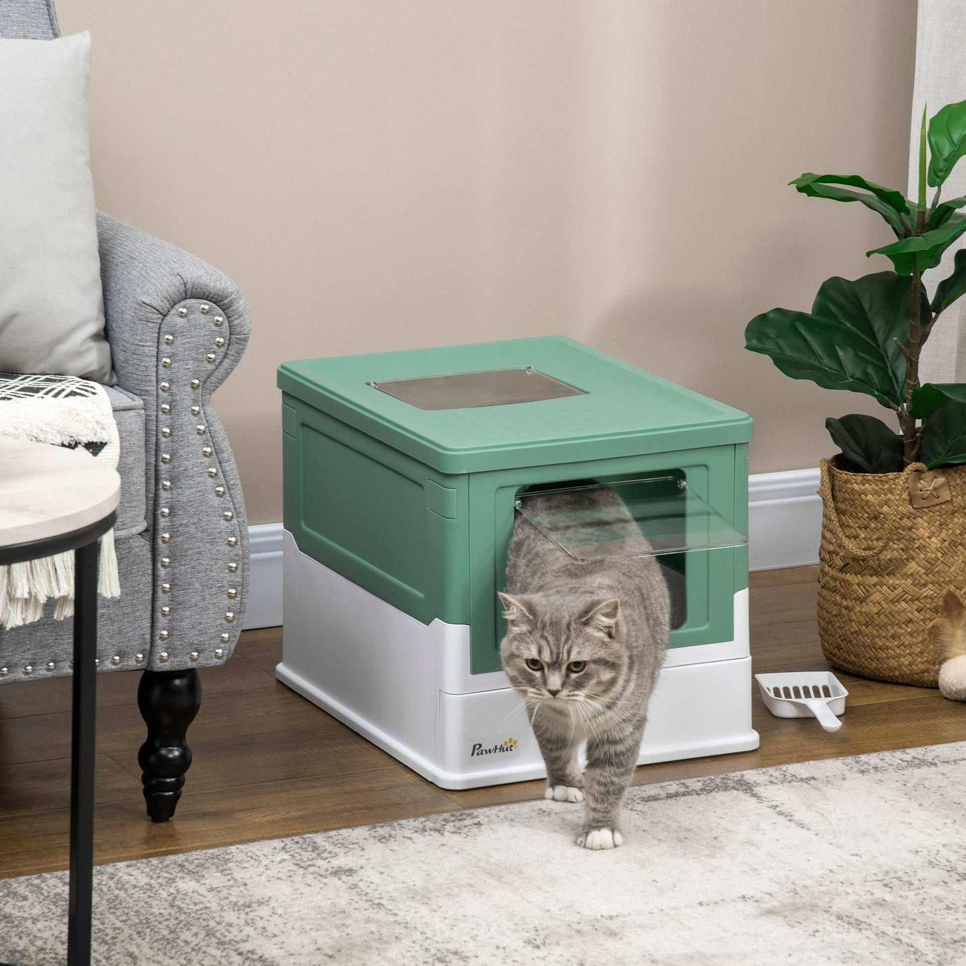 Wefulfil fully enclosed cat litter box - Odor Control - Purrfect Pet Haven