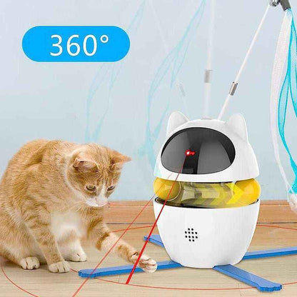 Automatic Laser Cat Toy with 360° Rotation - USB Rechargeable