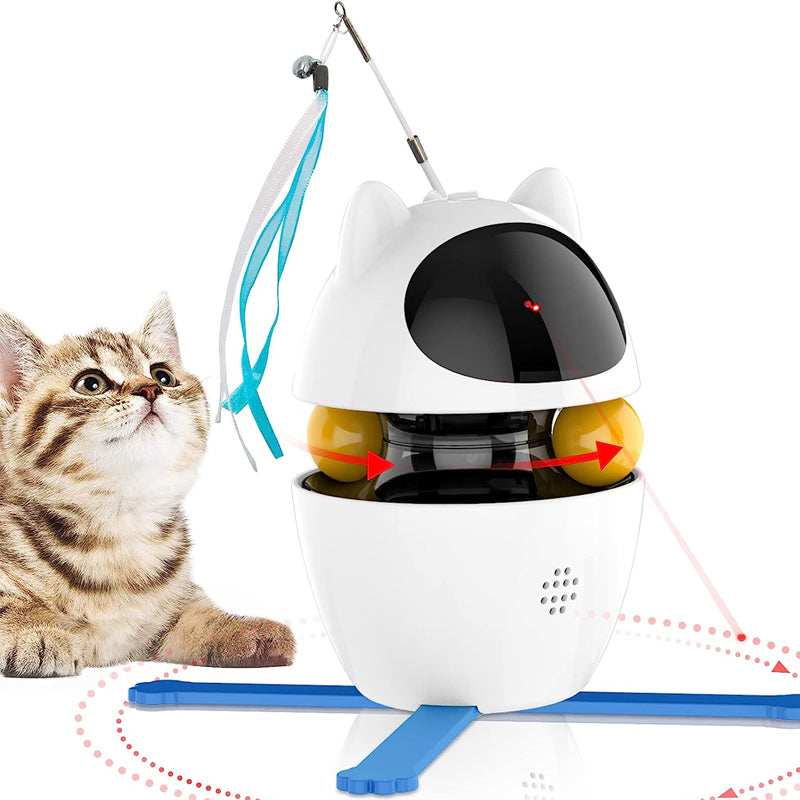 Automatic Laser Cat Toy with 360° Rotation - USB Rechargeable - Purrfect Pet Haven