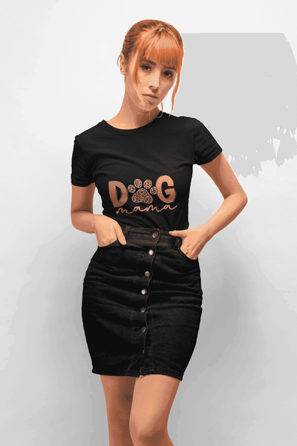 Dog Mama Tee - Women's Favorite Cute Dog Mom Shirt - Purrfect Pet Haven