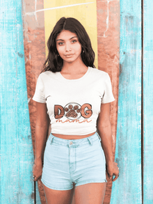Dog Mama Tee - Women's Favorite Cute Dog Mom Shirt - Purrfect Pet Haven