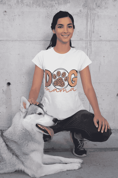 Dog Mama Tee - Women's Favorite Cute Dog Mom Shirt - Purrfect Pet Haven