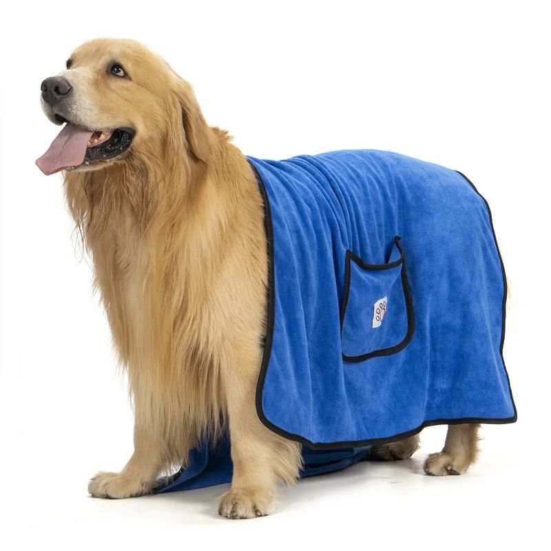 Pet Towel Dog Bathrobe Water Absorbent And Quick Drying Cleaning - Purrfect Pet Haven