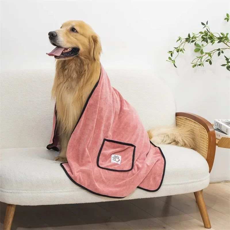 Pet Towel Dog Bathrobe Water Absorbent And Quick Drying Cleaning - Purrfect Pet Haven