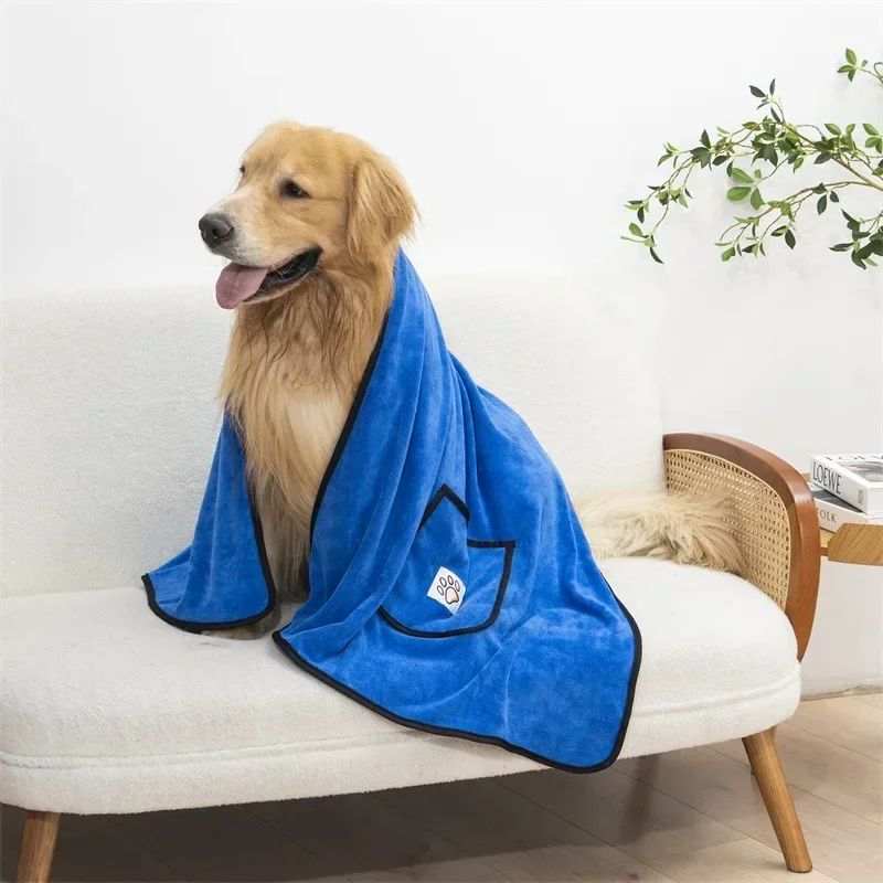 Pet Towel Dog Bathrobe Water Absorbent And Quick Drying Cleaning - Purrfect Pet Haven
