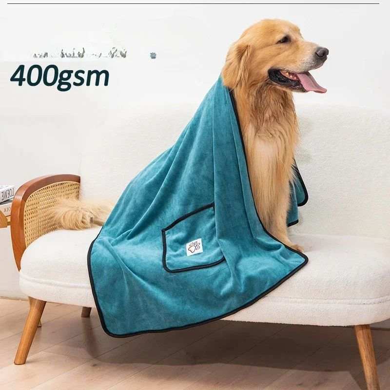 Pet Towel Dog Bathrobe Water Absorbent And Quick Drying Cleaning - Purrfect Pet Haven